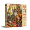 SUNSOUT INC - Kitten and Wool - 1000 pc Jigsaw Puzzle by Artist: Nadia Strelkina - Finished Size 20" x 27" - MPN# 39212 view 2