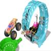 Hot Wheels Monster Trucks Glow in The Dark Epic Loop Challenge Playset with Launcher, Ramp & Giant Loop, Includes 1:64 Scale Die-Cast Toy Truck & Car view 3