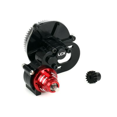 LCX Racing 1/10th RC Crawler Car CNC Machined Aluminum Transmission Complete Gearbox for Axial Wraith RR10 SMT10 AX10,Upgrades Parts Accessories