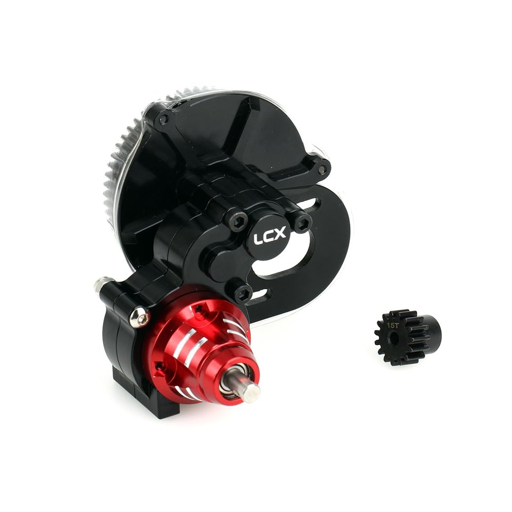 LCX Racing 1/10th RC Crawler Car CNC Machined Aluminum Transmission Complete Gearbox for Axial Wraith RR10 SMT10 AX10,Upgrades Parts Accessories