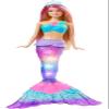 Barbie Mermaid Doll with Water-Activated Twinkle Light-Up Tail, Barbie Dreamtopia Mermaid Toys, Pink-Streaked Hair view 1