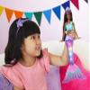 Barbie Mermaid Doll with Water-Activated Twinkle Light-Up Tail, Barbie Dreamtopia Mermaid Toys, Purple-Streaked Hair view 2
