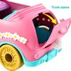 Mattel Enchantimals Bunnymobile Small Doll & Toy Car Playset with 10 Accessories Including Bunny Figure & Travel Gear, Pink Convertible Vehicle view 3