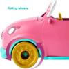 Mattel Enchantimals Bunnymobile Small Doll & Toy Car Playset with 10 Accessories Including Bunny Figure & Travel Gear, Pink Convertible Vehicle view 4