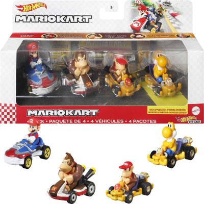 Hot Wheels HW Mario Kart DIE-CAST 4-Pack #1 [.COM]