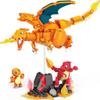 MEGA Pokmon Action Figure Building Toys for Kids, Charmander Evolution Set with 313 Pieces, 3 Poseable Characters, Charmeleon and Charizard view 3
