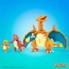 MEGA Pokmon Action Figure Building Toys for Kids, Charmander Evolution Set with 313 Pieces, 3 Poseable Characters, Charmeleon and Charizard view 4