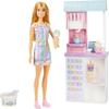 Barbie Careers Playset, Ice Cream Shop Set with Blonde Fashion Doll, Ice Cream Machine, Molds, Dough & Accessories view 1