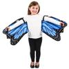 ArtCreativity Plush Wearable Butterfly Wings, 1 Pair, Butterfly Wings for Girls & Boys in Blue, Kids Butterfly Halloween Costume Made of Soft Material, Dress Up Accessories for Children view 1