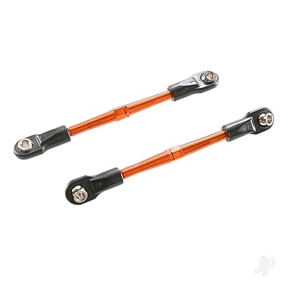 Traxxas 3139T Turnbuckles, Aluminum (Orange-Anodized), Toe Links, 59mm (2) (Assembled w/ Rod Ends & Hollow Balls) (Requires 5mm Aluminum Wrench #5477)