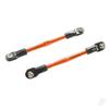 Traxxas 3139T Turnbuckles, Aluminum (Orange-Anodized), Toe Links, 59mm (2) (Assembled w/ Rod Ends & Hollow Balls) (Requires 5mm Aluminum Wrench #5477) view 1