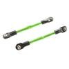 Traxxas 3139G Turnbuckles, aluminum (green-anodized), toe links, 59mm (2) (assembled w/ rod ends & hollow balls) (requires 5mm aluminum wrench #5477) view 1