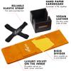 Quiver Time Orange Citadel Deck Block for Magic: the Gathering Cards - 100+ TCG Card Deckbox, Commander MTG Deck Box for Cards, Dice & Tokens, Custom Divider, Magnetic Closure view 3