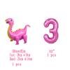 Dino-Rex Baby Grl 3rd Bday Party Decorations - Pink Dinosaur Supplies view 2