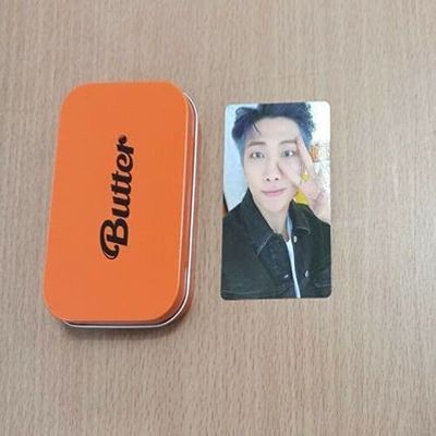 BTS Butter Official Weverse Pre-Order Benefit Peach Case + RM Photocard Set