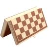11.8in / Chess Sets Wooden Box Board Game with Storages Folding Chess Box - Parent-Child Interaction & Beginners Kids ( Color : Natural ) view 2