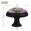 12 Pieces Colorful Neon Animal Mix Glass Knobs for Dresser Drawers, 1.37 x 1.10 in Round Kitchen Cabinet Pulls for Home Office Nursery Kids Room view 4