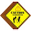 4 Pieces Over The Hill Gag Gifts Driver Car Magnet Elderly Driver Sticker Funny Car Magnets for Over The Hill Party Supplies Gags and Practical Joke Toys view 1