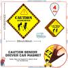 4 Pieces Over The Hill Gag Gifts Driver Car Magnet Elderly Driver Sticker Funny Car Magnets for Over The Hill Party Supplies Gags and Practical Joke Toys view 2
