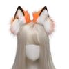 VIGVAN Handmade Wolf Fox Ears Animal Cosplay Cute Head Accessories for Halloween (Orange) view 4