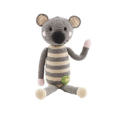 Pebble 200-322 Koala Bear Rattle, 12-inch Length, Cotton Yarn 12inch L x 5inch W