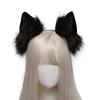 VIGVAN Handmade Wolf Fox Ears Animal Cosplay Cute Head Accessories for Halloween (Black) view 3