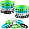 24PCS Golf Themed Rubber Bracelets Sport Silicone Wristbands Party Supplies Decorations Birthday Baby Shower Party Favors view 1