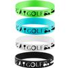 24PCS Golf Themed Rubber Bracelets Sport Silicone Wristbands Party Supplies Decorations Birthday Baby Shower Party Favors view 3