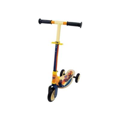Smoby 750119 Cars Wooden Scooter, 3 Wheels, Multi-Coloured
