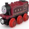 Thomas & Friends Wooden Railway, Rosie Engine, push-along toy train made from sustainably sourced wood for toddlers and preschool kids view 1