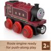 Thomas & Friends Wooden Railway, Rosie Engine, push-along toy train made from sustainably sourced wood for toddlers and preschool kids view 2
