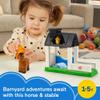 Fisher-Price Little People Toddler Toy Horse Stable Playset with Lights Sounds & Figure for Preschool Pretend Play Kids Ages 1+ Years view 2
