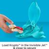 Fisher-Price DC League of Super-Pets Preschool Toy Super Launch Krypto Figure & Invisible Jet Vehicle Set for Pretend Play Kids Ages 3+ Years view 3