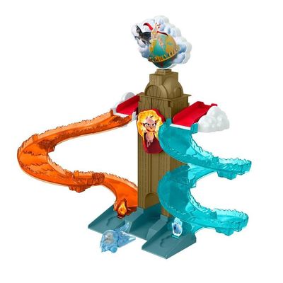 Fisher-Price DC League of Super-Pets Daily PlanetRescue die-cast VehicleRacetrackplaysetwithVehicleLauncherand 2rampsfor KidsAges3 and up
