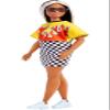 Barbie Fashionistas Doll #179, Curvy with Long Highlighted Hair, Flame Crop Top, Checkered Skirt & Accessories Including Sneakers & Sunglasses view 4
