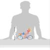 Barbie Doll and Bike Playset with Doll (11.5 in, Blonde), Bicycle with Rolling Wheels & Water Bottle Accessory, Gift for 3 to 7 Year Olds view 3