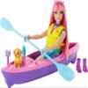 Barbie It Takes Two Doll & Accessories, Playset with Kayak, Puppy & More, Daisy Doll with Curvy Body & Pink Hair view 1