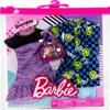 Barbie & Ken Fashions 2-Pack Clothing & Accessories Set, 1 Plaid Dress & Purse for Barbie Doll & 1 Smiley Face Shirt, Denim Shorts & Sunglasses for Ken Doll view 3