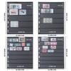 Stamp Collection Inserts - Collector Stamp Album 12 Sheets with 4 mixed sizes for Stamp Collection Binder Kit IS01MX112 view 2