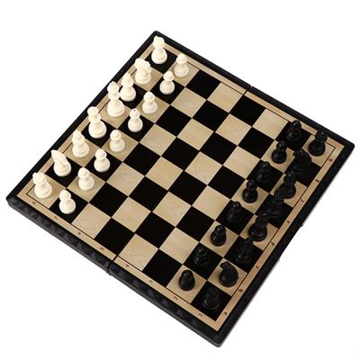 7.8in / Chess SetsSmall Folding Chess Box Board Game with Storages - Parent-Child Interaction & Beginners Kids ( Size : S )