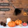 BESTOYARD Witch Broom Halloween Decoration Witch Flying Broomstick Witches Wizard Costume for Halloween Costume Props Black view 3