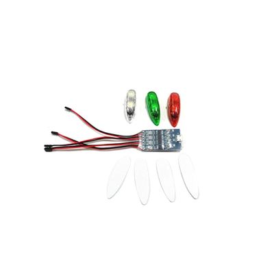 Replacement Part For Double Flash Night Light Lamp Strobe Flashing LED Module 85Mah For RC Drone Ducted Fixed Wing Helicopter Model Accessories - (Color: 3in1 W Charger Cable)