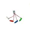 Replacement Part For Double Flash Night Light Lamp Strobe Flashing LED Module 85Mah For RC Drone Ducted Fixed Wing Helicopter Model Accessories - (Color: 3in1 W Charger Cable) view 2