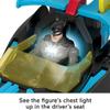 Fisher-Price Imaginext DC Super Friends Batman Toy Bat-Tech Racing Batmobile Car & Light-Up Figure for Preschool Pretend Play Kids Ages 3+ Years view 3