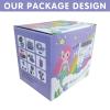 Srua Don 18 Inch Doll Suitcase Travel Luggage Play Set, Mermaid Theme Travel Carrier Storage Accessories for 18inch Doll, Include Case, Clothes, Hat, Sunglasses, Camera, Pillow, Toy Pet view 3