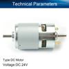 Heyiarbeit Micro DC Motor 24V 13000 RPM 775 Strong Magnetic Double Shaft High Speed Motor for RC Boat Electronic Equipment view 2