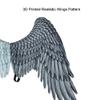 Alodidae 3D Angel Wings Costume with Elastic Straps Halloween Party Mardi Gras Cosplay Accessory (White Black) view 4