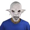 ANG-puneng Scary Mask Cool Goblins Mask with Earrings on the Ear Halloween Horror Mask Creepy Costume for Women Men, 25cmx22cm/9.84''x8.66'' view 3