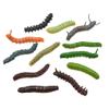 24Pcs Simulation Caterpillar Plastic Fake Worm Crawling Halloween Prank Toy Educational Learning Toys for Kids (Random Style) view 1
