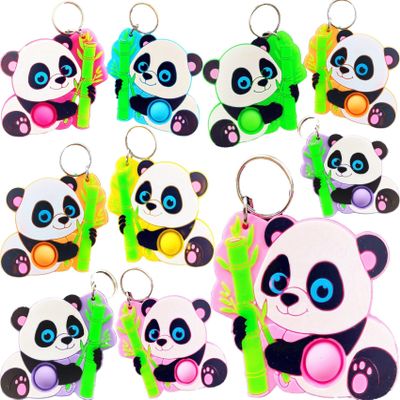 20 Packs Push Fidget Bubble Fidget Sensory Silicone Squeeze Mini Pop Keychain,Small Car Robot Stress Relief Party Favors Backpack Decor